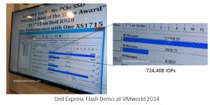 Dell Express Flash Demo at VMworld 2014